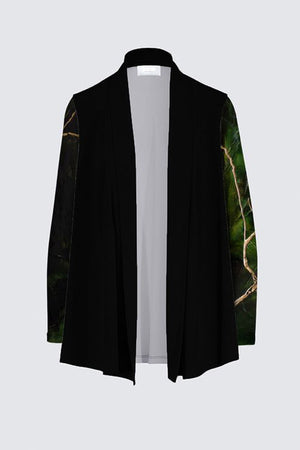 Draped Open Cardigan