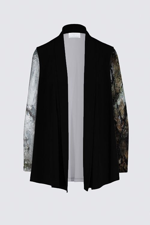 Draped Open Cardigan