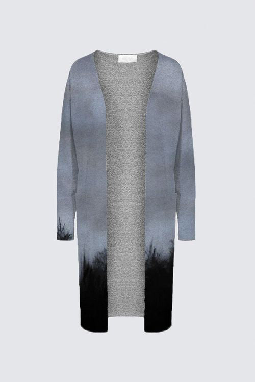 Brushed Knit Duster Cardigan With Pockets