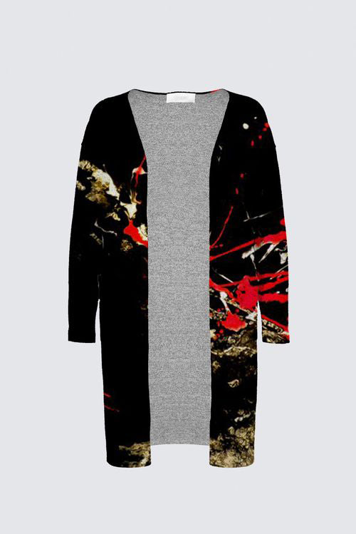 Curve Brushed Knit Duster Cardigan With Pockets