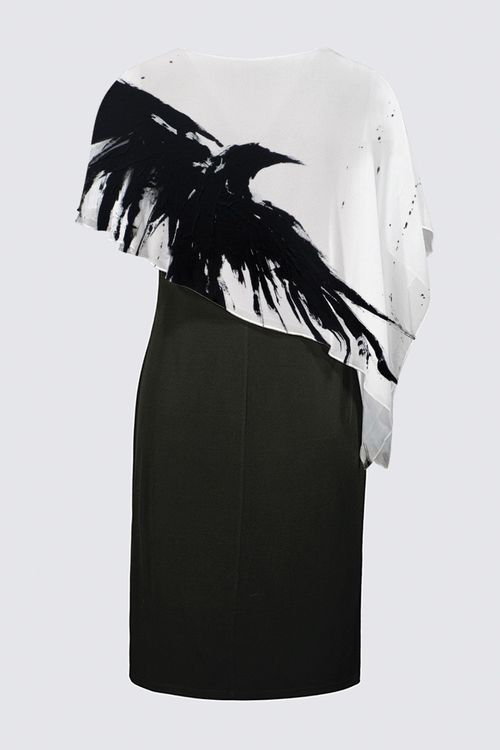 Sleeveless Cape Dress