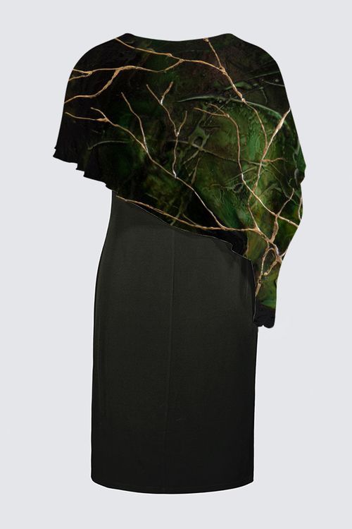 Sleeveless Cape Dress