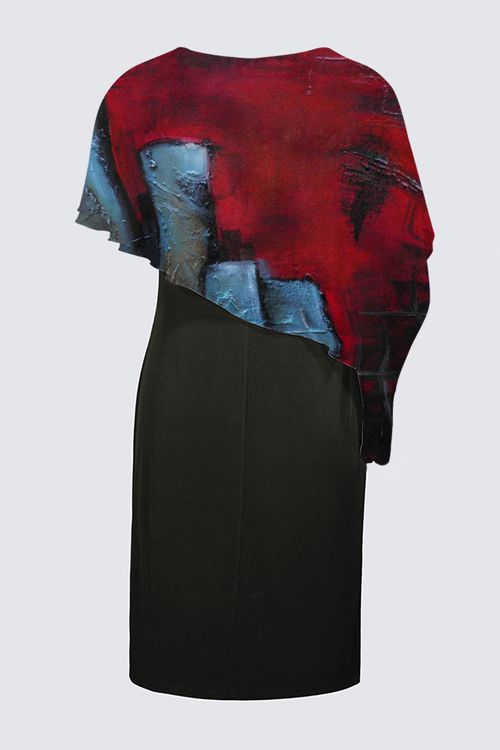 Sleeveless Cape Dress