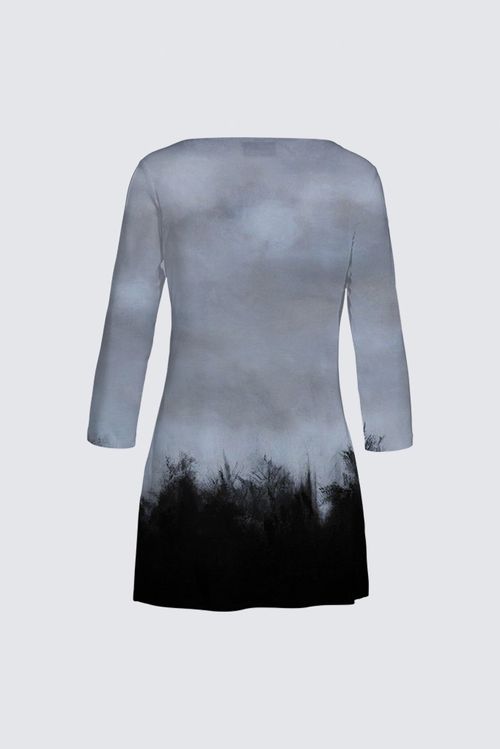 Boat Neck Long Sleeve Tunic