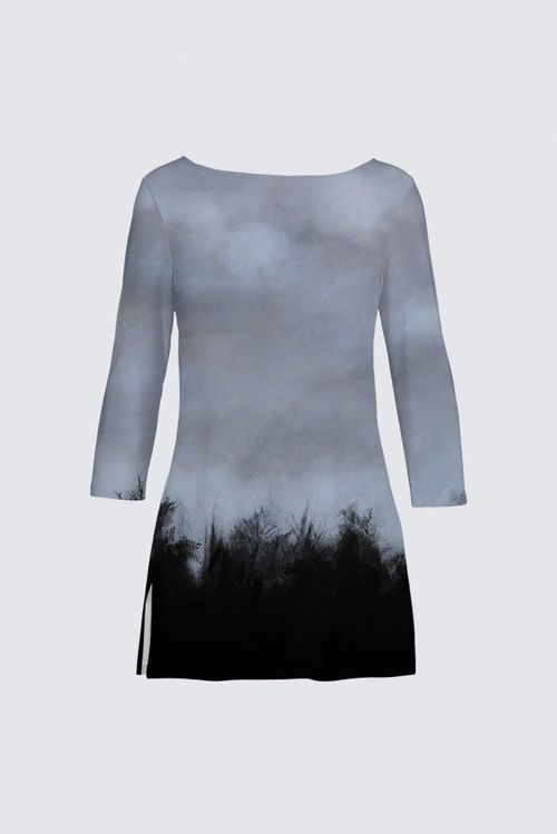 Boat Neck Long Sleeve Tunic