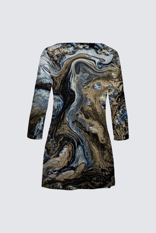 Boat Neck Long Sleeve Tunic