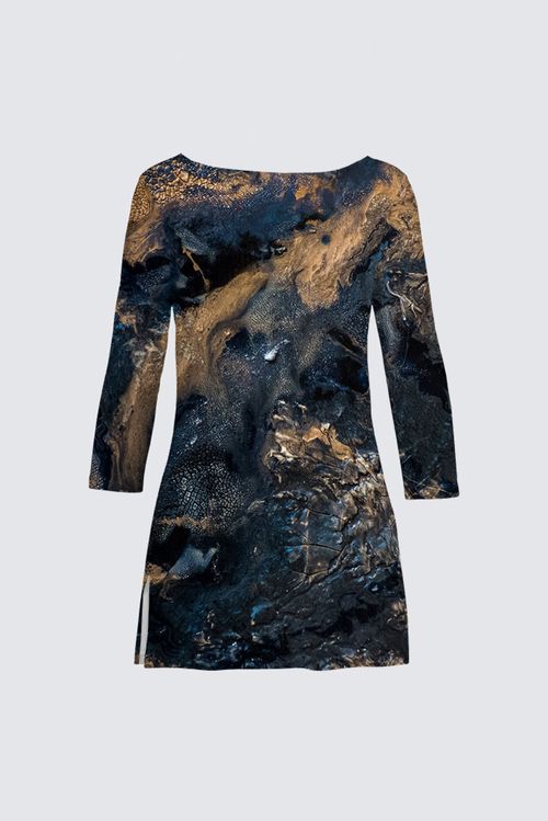 Boat Neck Long Sleeve Tunic