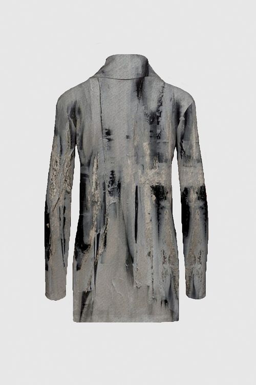 Cowl Neck Brushed Knit Tunic