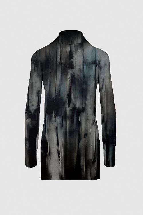 Cowl Neck Brushed Knit Tunic