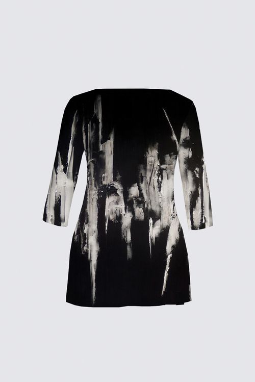 Curve Boat Neck Long Sleeve Tunic