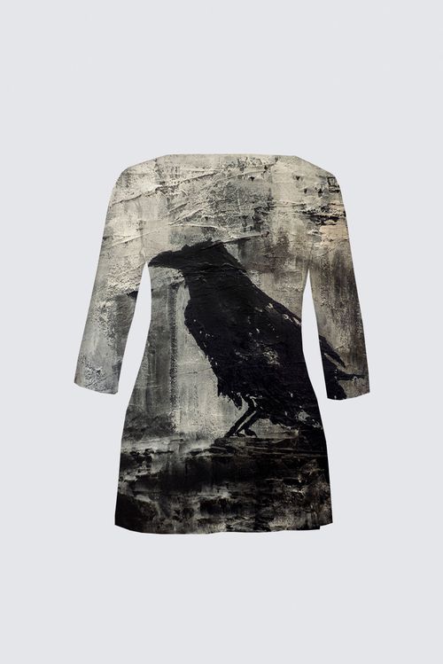 Curve Boat Neck Long Sleeve Tunic