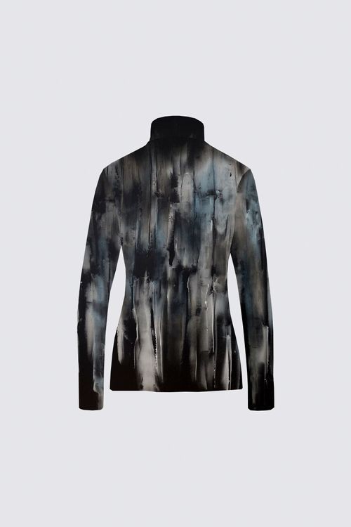 Scuba Knit Full Zip Long Sleeve Active Top
