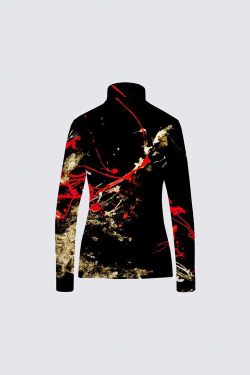 Scuba Knit Full Zip Long Sleeve Active Top