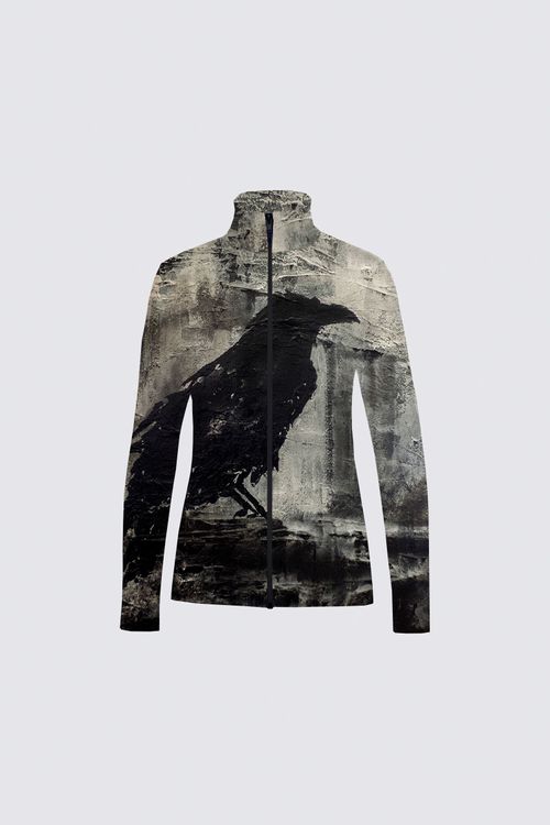 Scuba Knit Full Zip Long Sleeve Active Top