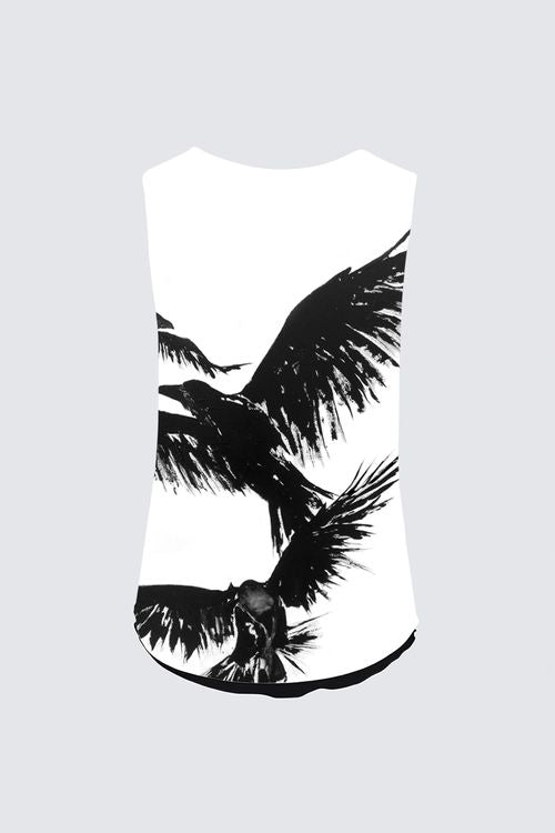 Reversible Sleeveless V-Neck Top