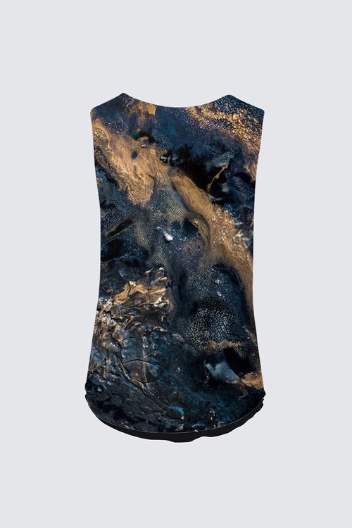 Reversible Sleeveless V-Neck Top