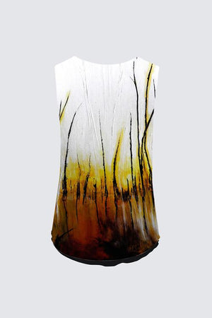 Reversible Sleeveless V-Neck Top