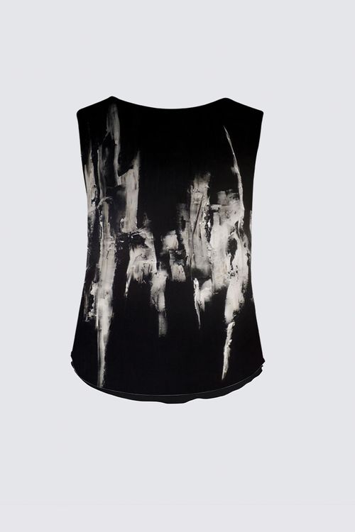 Curve Reversible Sleeveless V-Neck Top