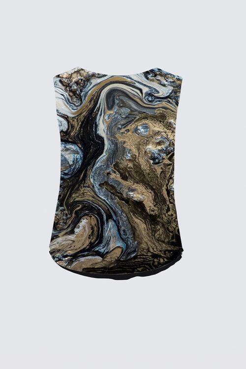 Curve Reversible Sleeveless V-Neck Top