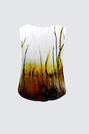 Curve Reversible Sleeveless V-Neck Top