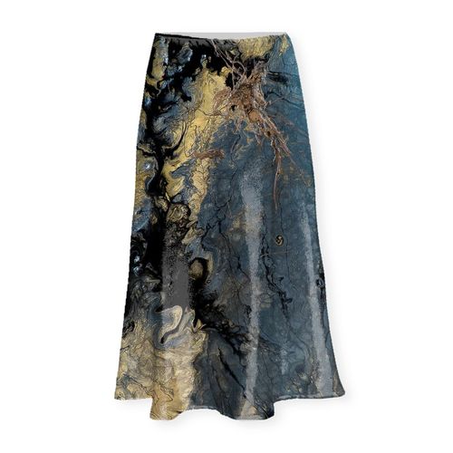 Satin Midi Skirt