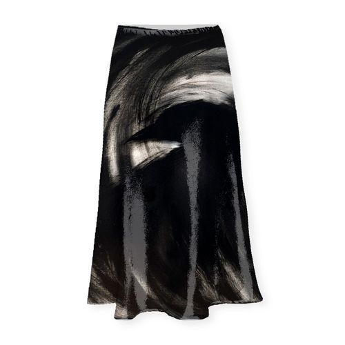 Satin Midi Skirt