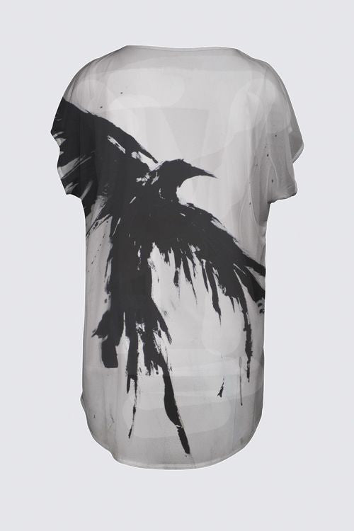 Short Sleeve V-Neck Chiffon Top