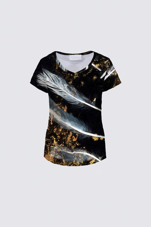 Short Sleeve V-Neck Neck Tee