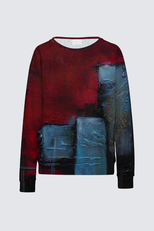 Round Neck Brushed Knit Pullover