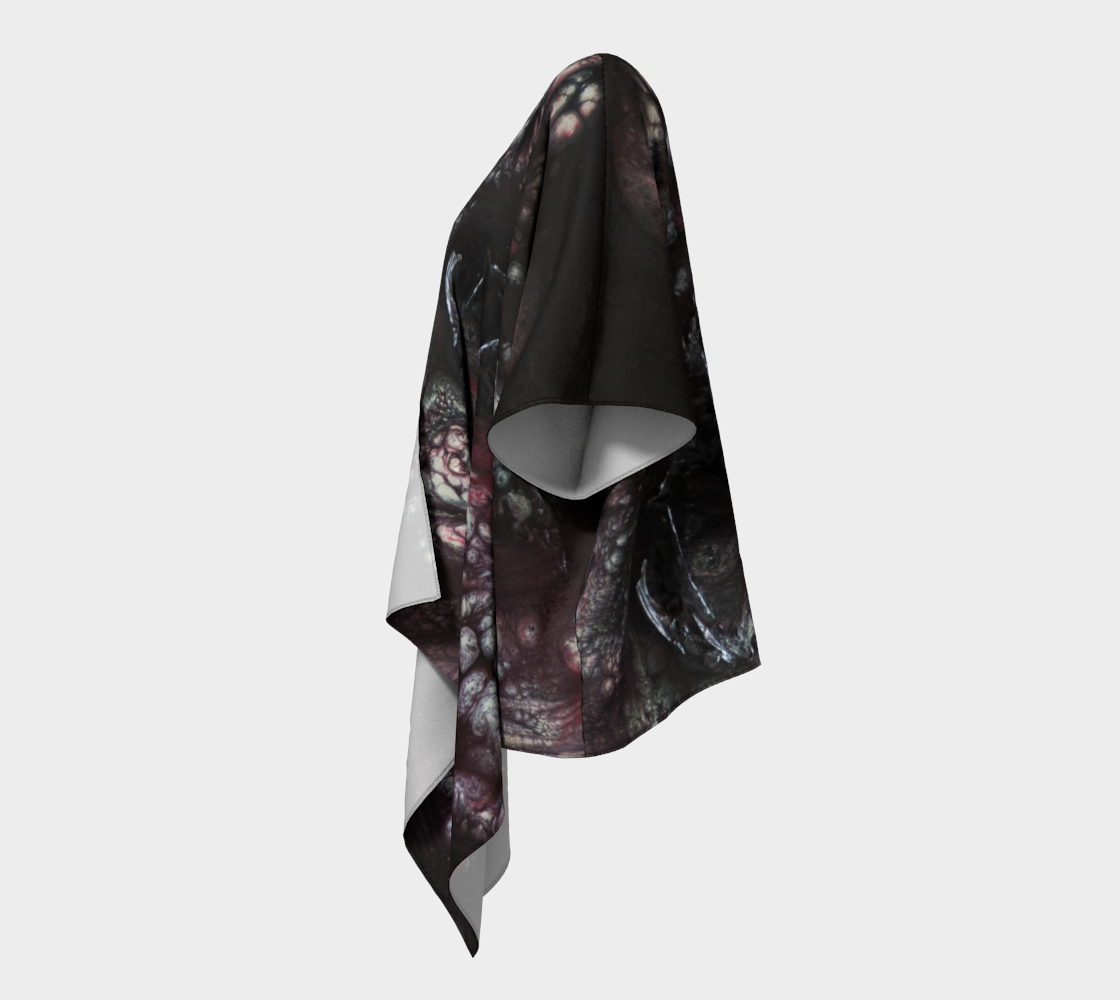 Draped Cover Up With Fringe