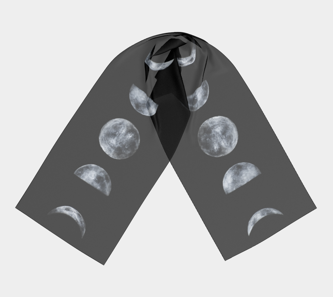 Moon Phases Long Scarf