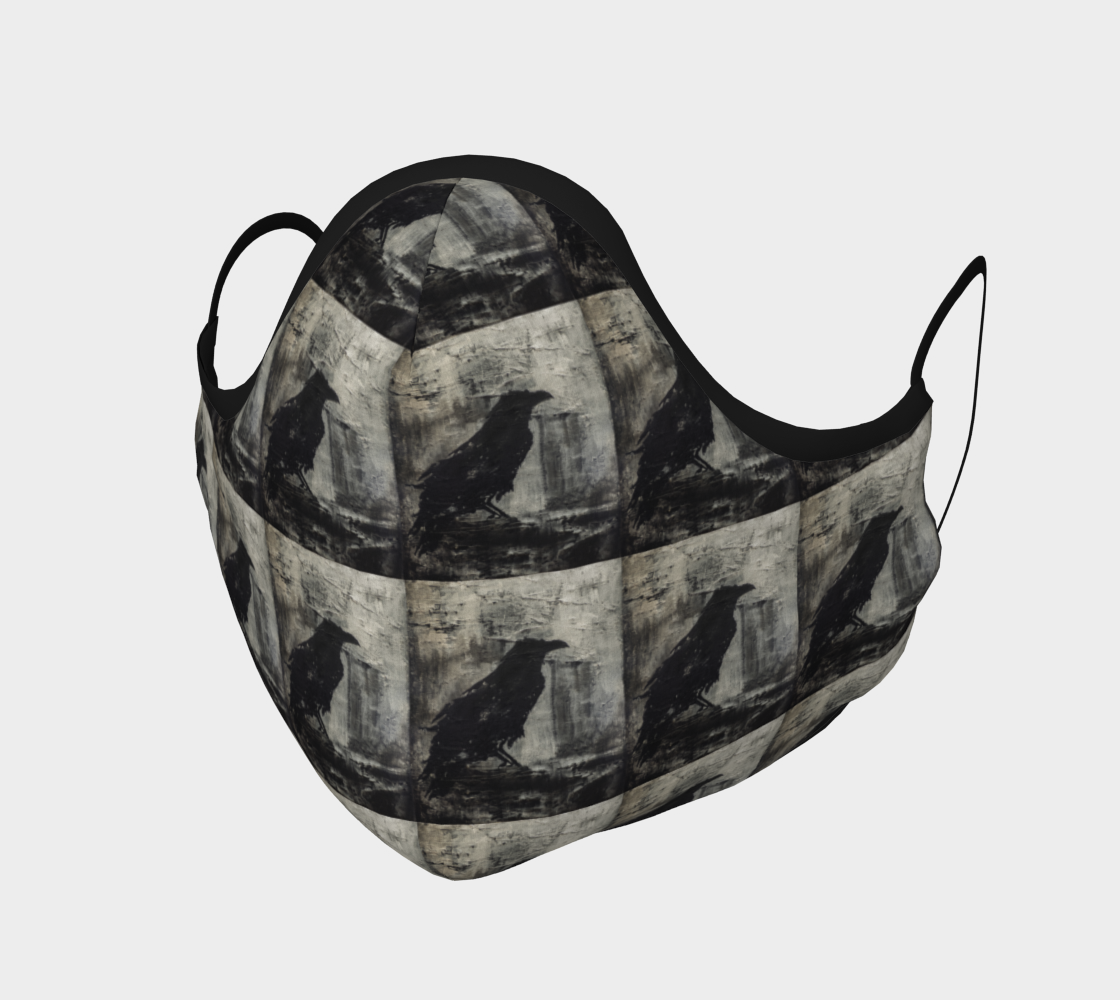 Raven Pattern Mask