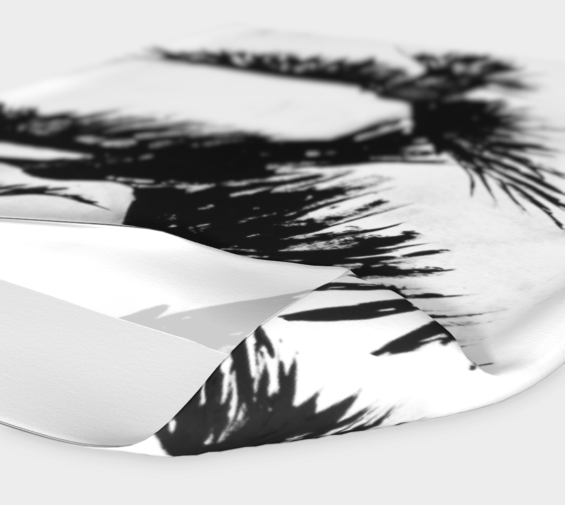 Black and white raven print wide headband