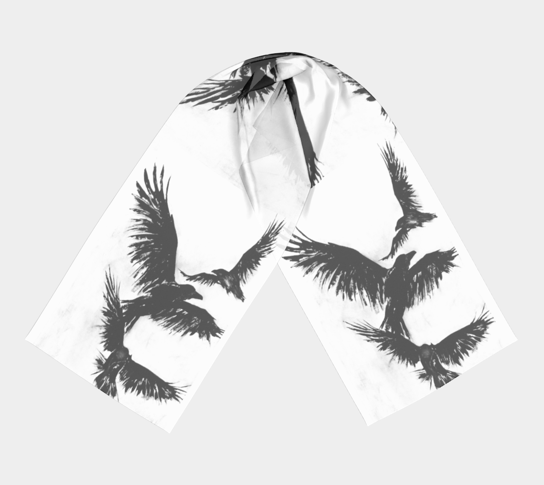 Crow Long Scarf