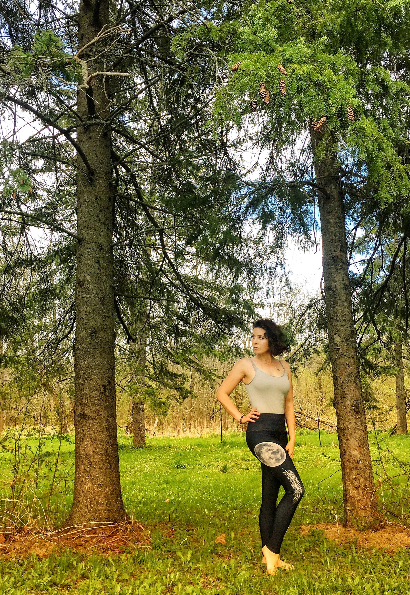 Silver Sage High Waist Leggings