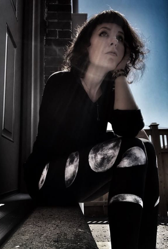 Moon Phases High Waist Leggings