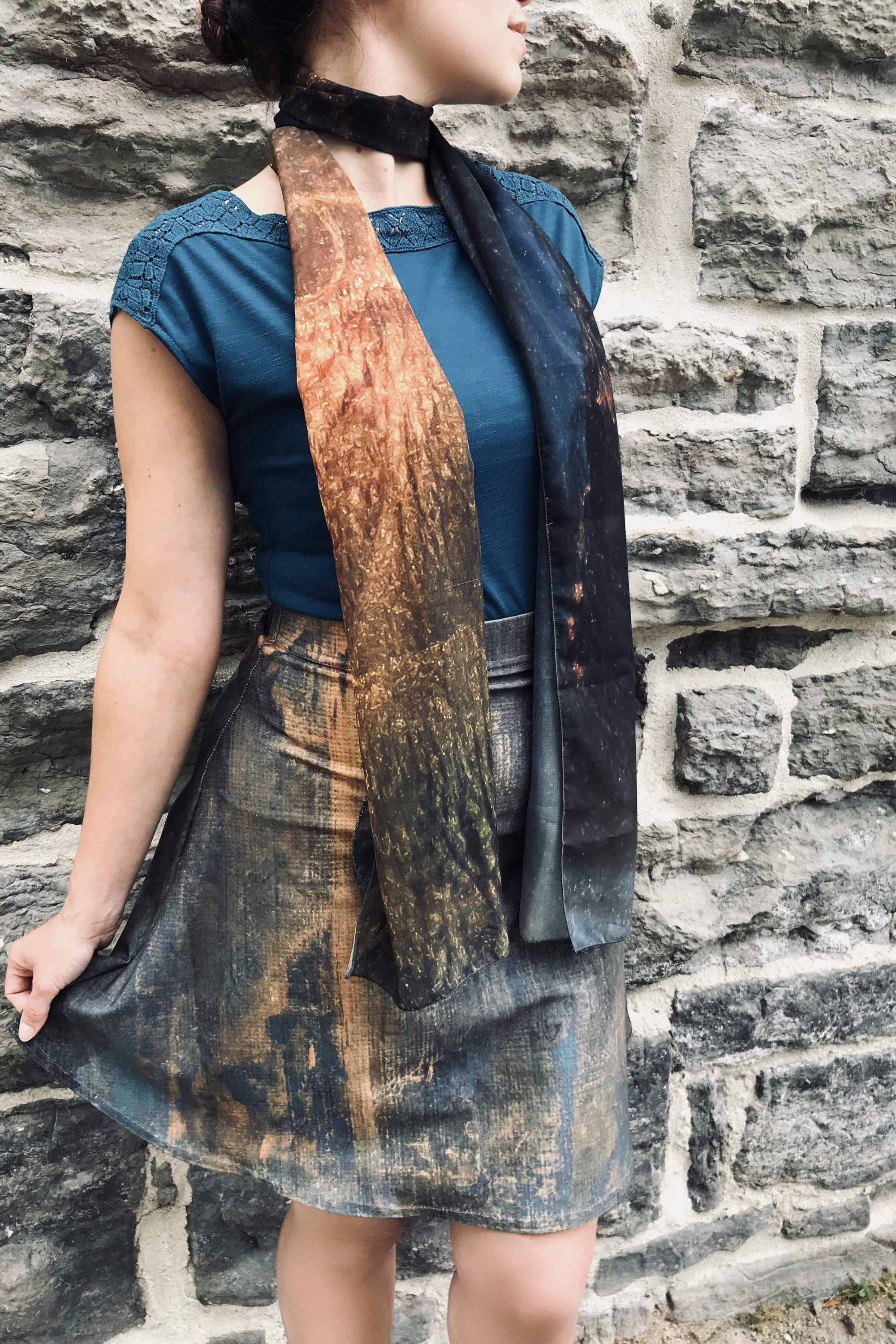 Silk Long Scarf