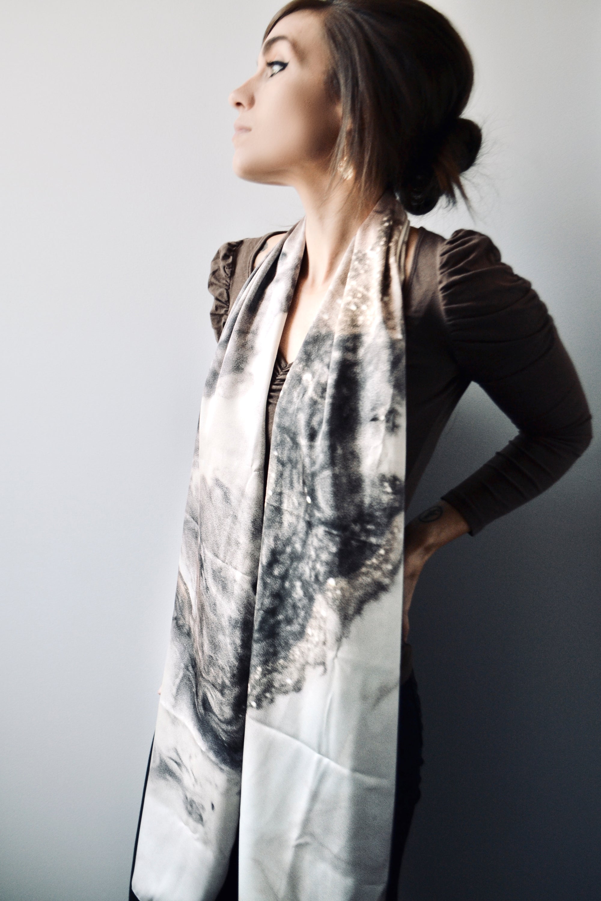Silk Long Scarf