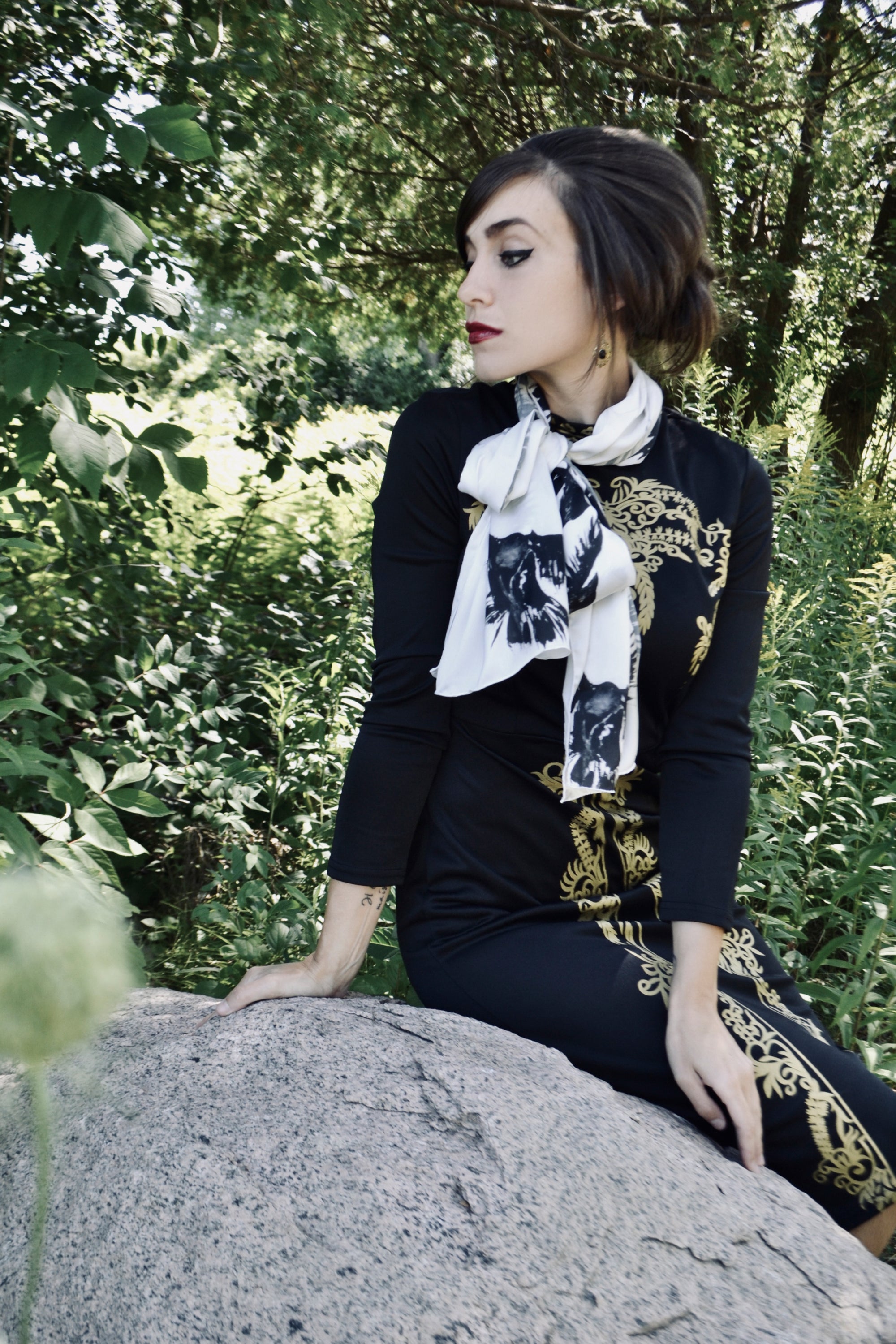 Silk Long Scarf