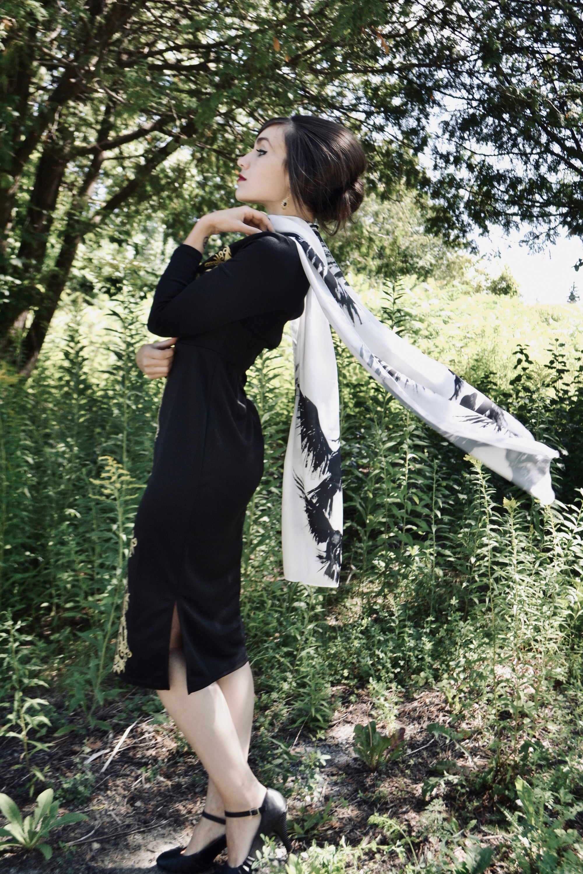 Silk Long Scarf