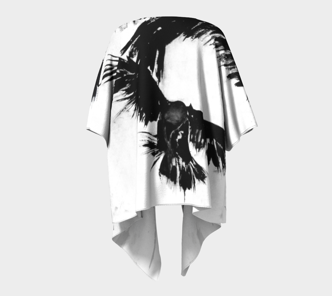 Draped Cover Up With Fringe