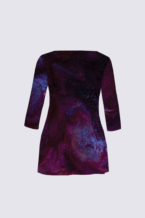 Curve Boat Neck Long Sleeve Tunic