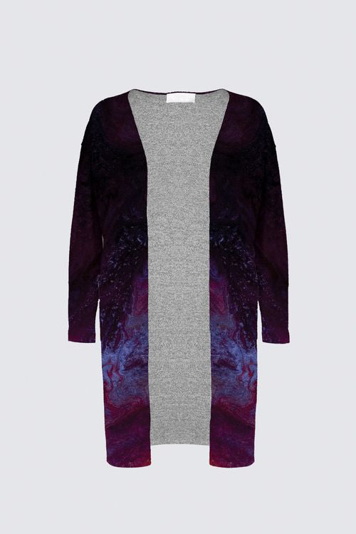 Curve Brushed Knit Duster Cardigan With Pockets