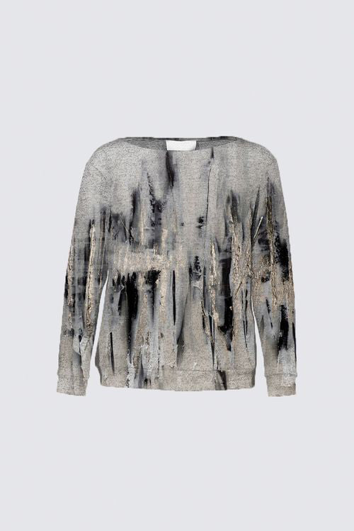 Curve Boat Neck Brushed Knit Pullover