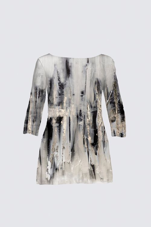 Curve Boat Neck Long Sleeve Tunic