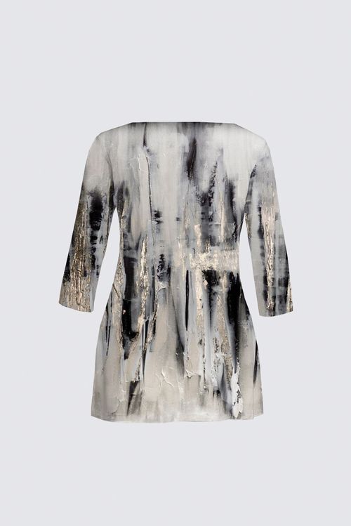 Curve Boat Neck Long Sleeve Tunic