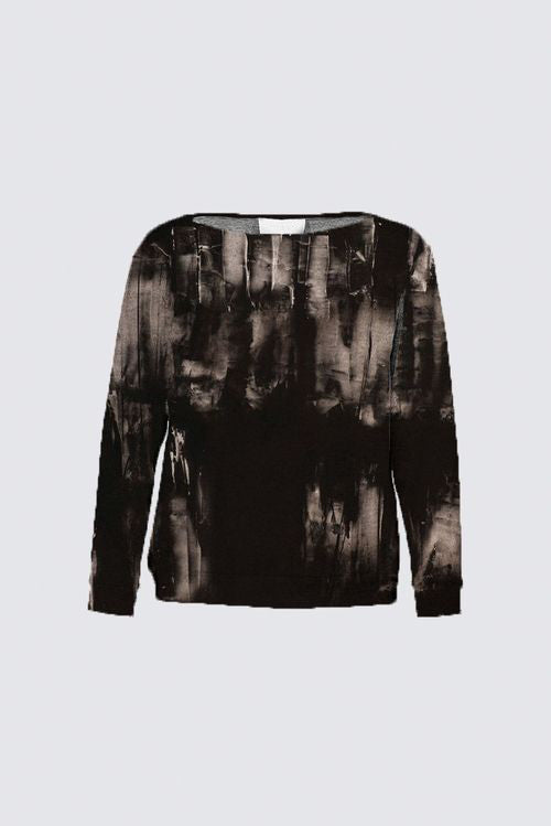 Curve Boat Neck Brushed Knit Pullover