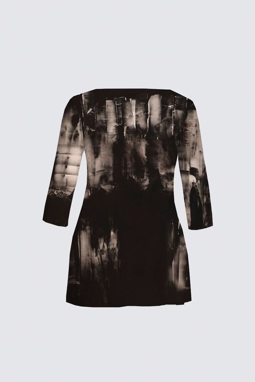 Curve Boat Neck Long Sleeve Tunic