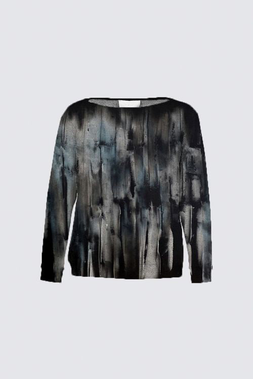 Curve Boat Neck Brushed Knit Pullover