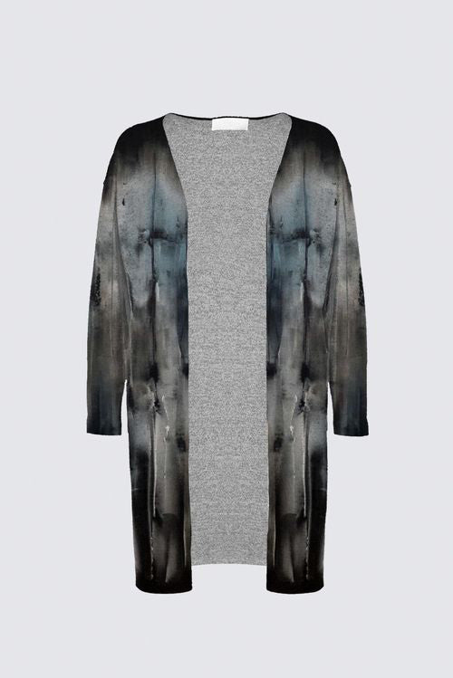 Curve Brushed Knit Duster Cardigan With Pockets